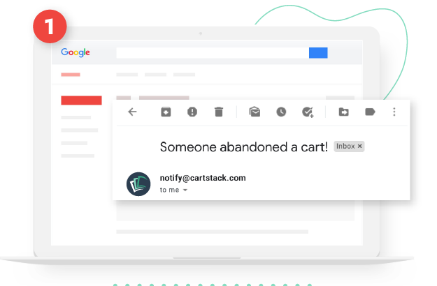 receive real time cart abandonment notifications image